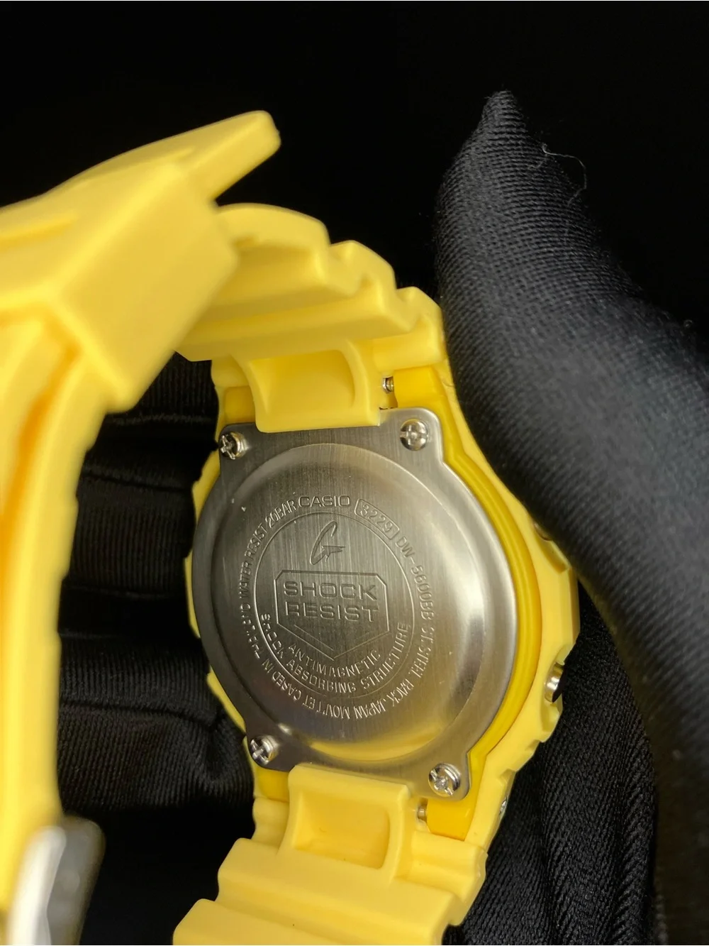 Custom G Shock Yellow and Black Dw5600